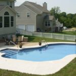 Pool with Mountain Lake Design Douglassville, PA